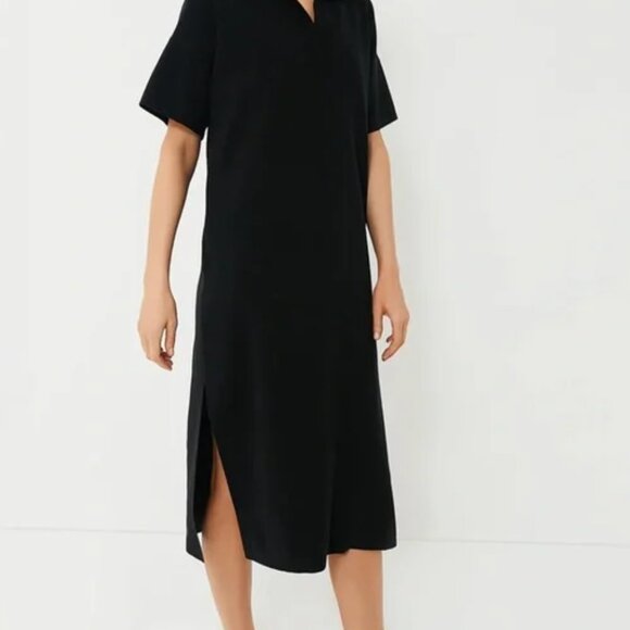 Black Channing Polo Midi Dress - Picture 3 of 7